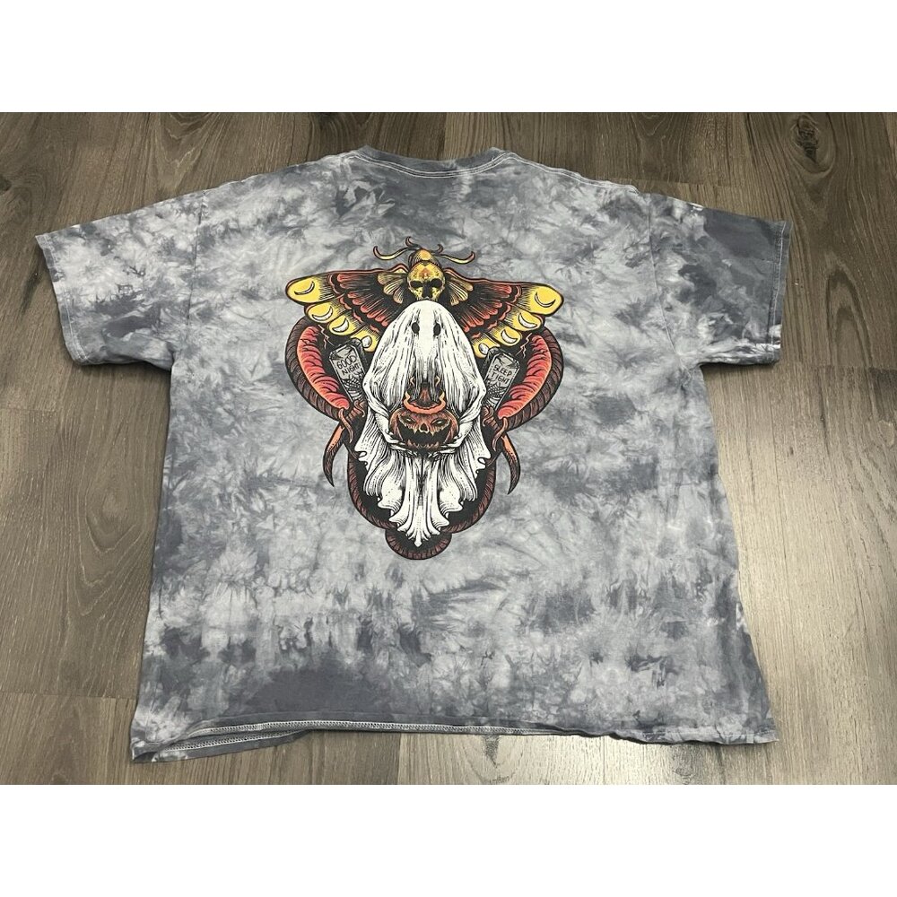 Tie Dye T Shirt Good Night Sleep Tight XL Scary Halloween Graphic Tee Horror